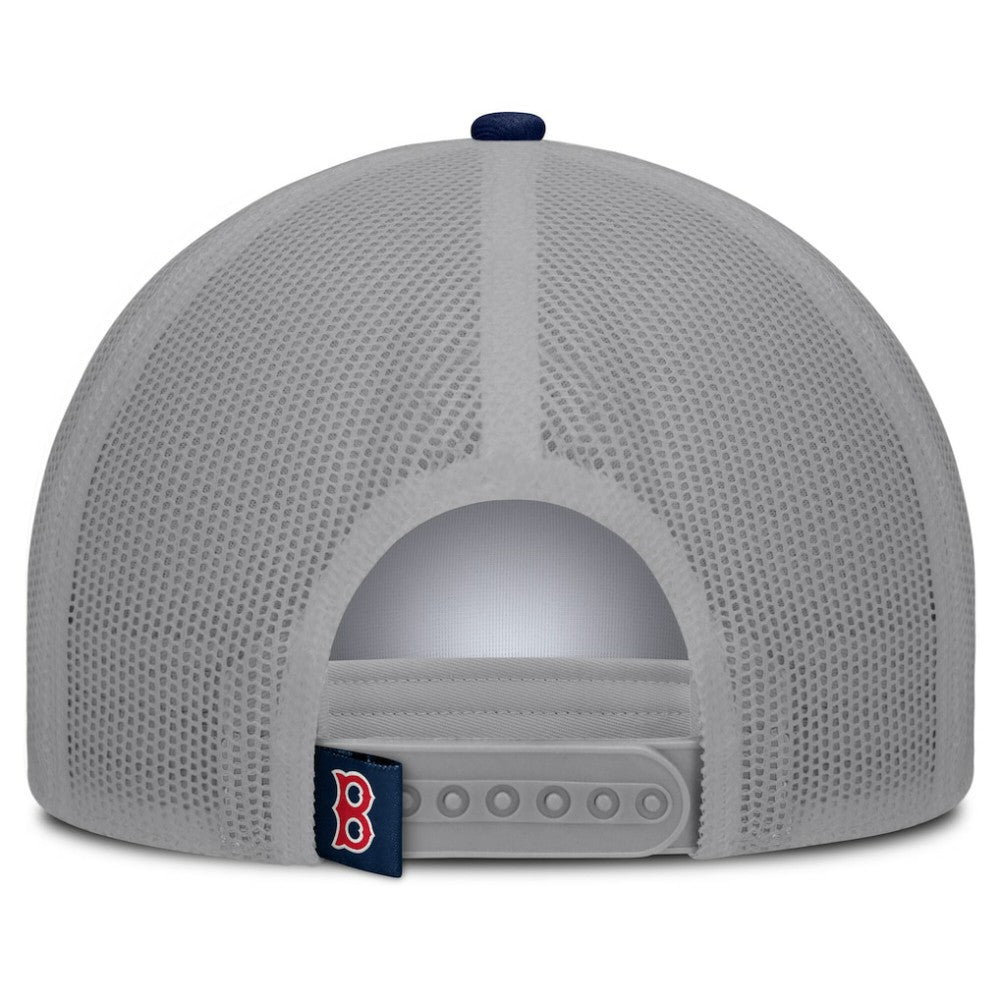 Boston Red Sox Fanatics Designated A-Frame Foam Front Trucker Adjustable Hat - White/Navy Hats