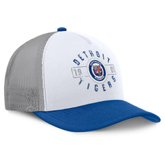 Detroit Tigers Fanatics Designated A-Frame Foam Front Trucker Adjustable Hat - White/Navy Hats