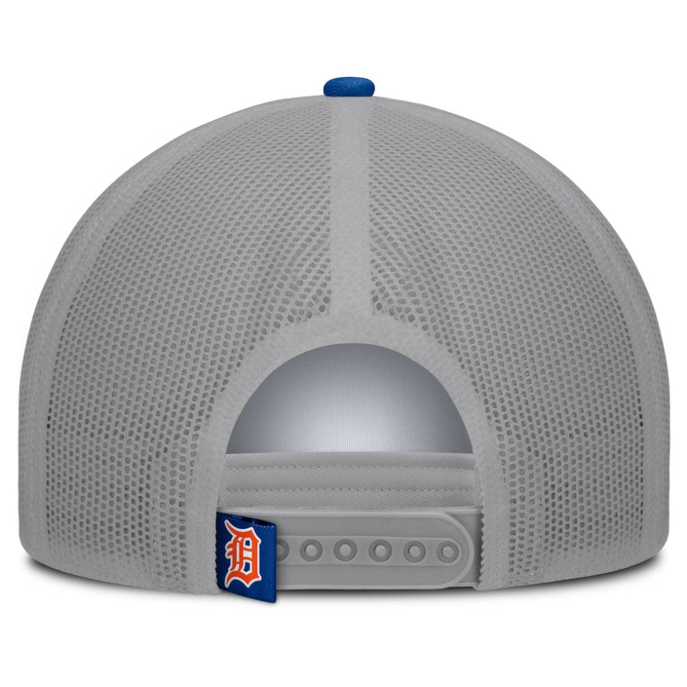 Detroit Tigers Fanatics Designated A-Frame Foam Front Trucker Adjustable Hat - White/Navy Hats