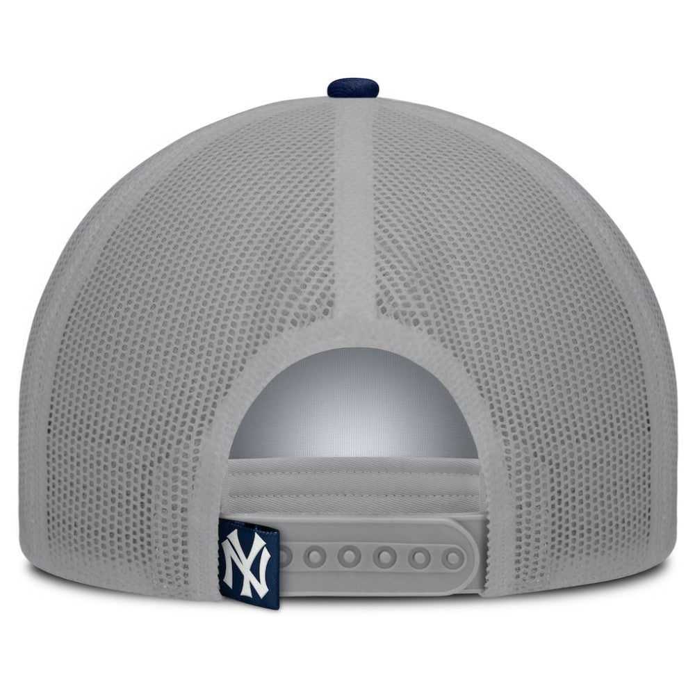 New York Yankees Fanatics Designated A-Frame Foam Front Trucker Adjustable Hat - White/Navy Hats