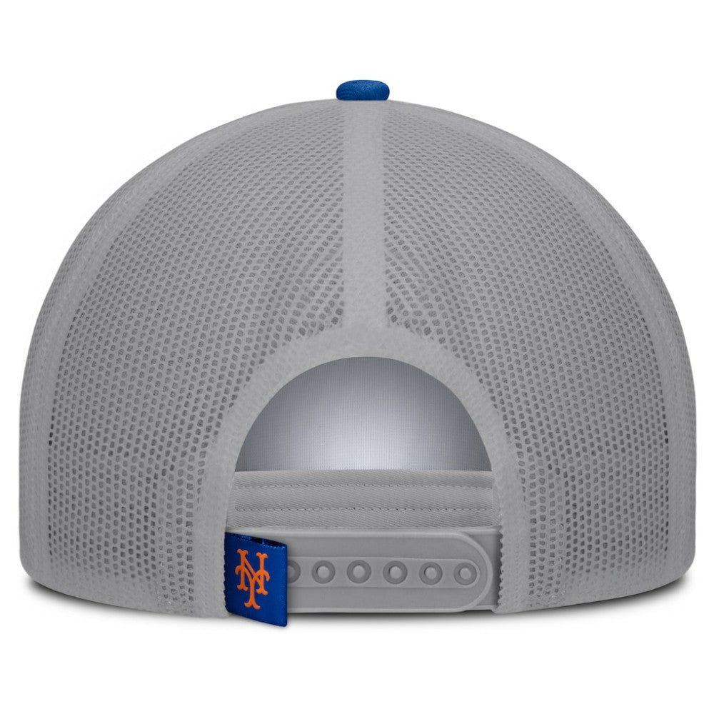 New York Mets Fanatics Designated A-Frame Foam Front Trucker Adjustable Hat - White/Royal Hats