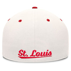 St. Louis Cardinals Fanatics Unit Fitted Hat - Cream/Red Hats