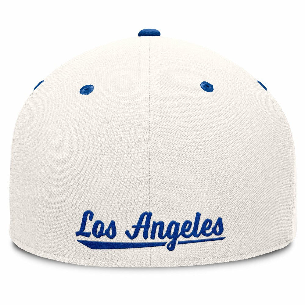 Los Angeles Dodgers Fanatics Unit Fitted Hat - Cream/Royal Hats