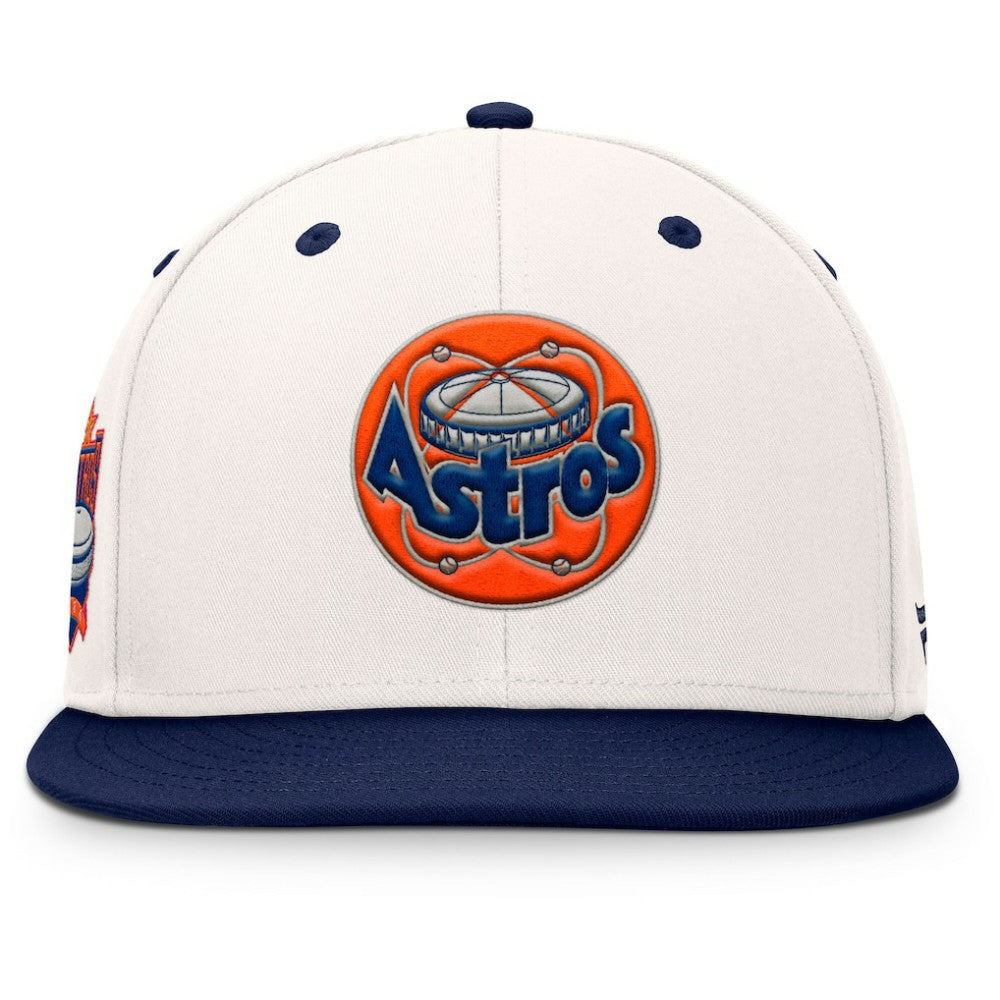 Houston Astros Fanatics Unit Fitted Hat - Cream/Navy Hats