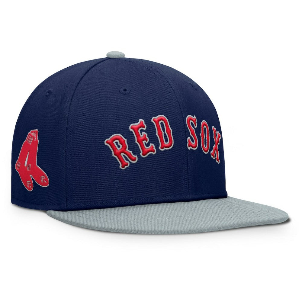 Boston Red Sox Fanatics Yard Fitted Hat - Navy/Gray Hats