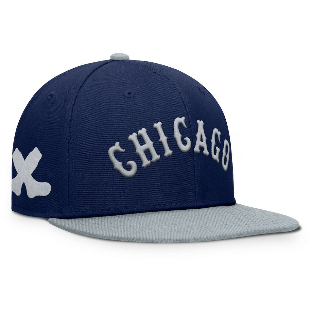 Chicago White Sox Fanatics Yard Fitted Hat - Navy/Gray Hats