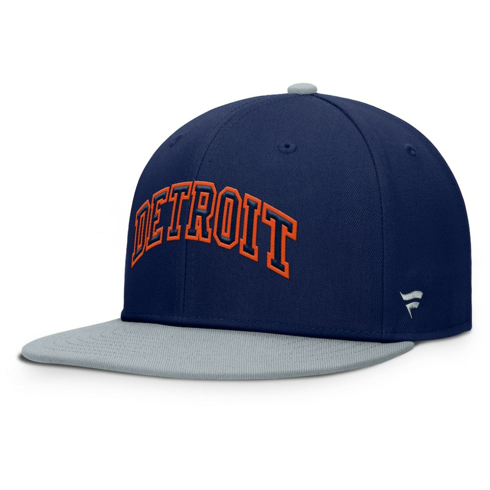 Detroit Tigers Fanatics Yard Fitted Hat - Navy/Gray Hats