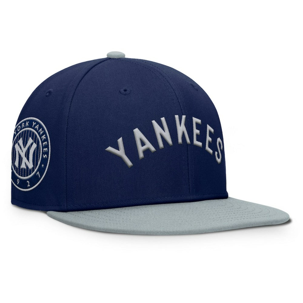 New York Yankees Fanatics Yard Fitted Hat - Navy/Gray Hats