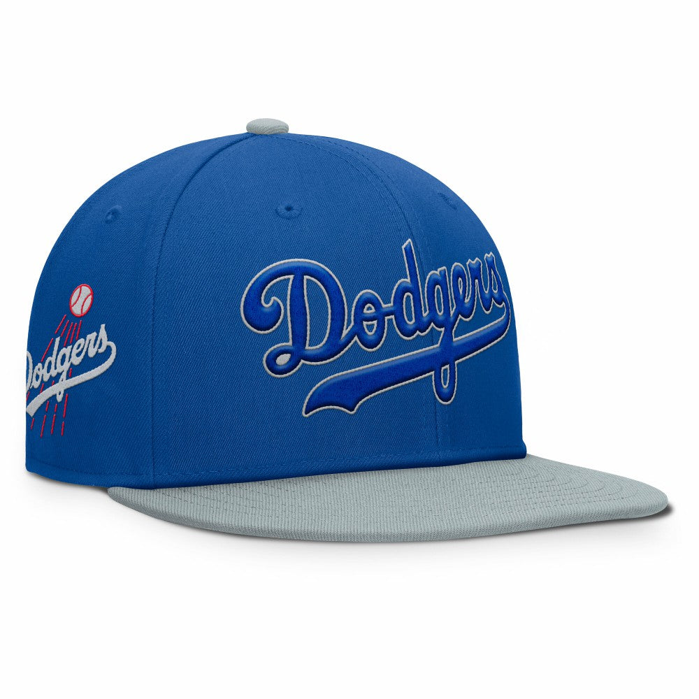 Los Angeles Dodgers Fanatics Yard Fitted Hat - Royal/Gray Hats
