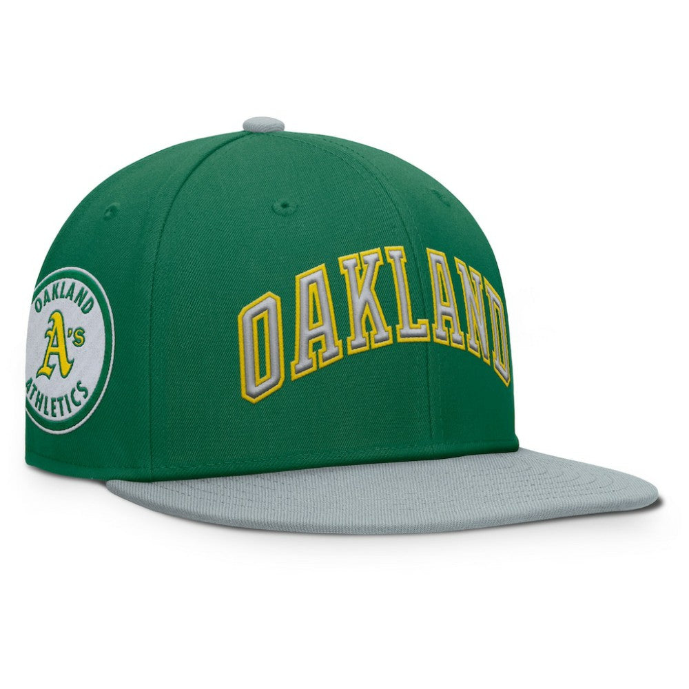 Athletics Fanatics Yard Fitted Hat - Green/Gray Hats