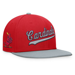St. Louis Cardinals Fanatics Yard Fitted Hat - Red/Gray Hats