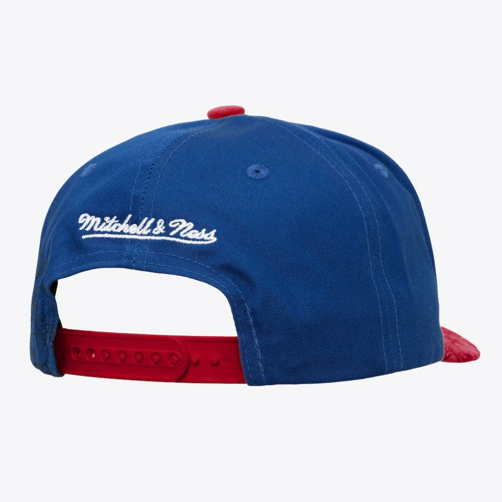 NHL Washington Capitals Mitchell & Ness May Flowers Pro Crown Adjustable Hat - Blue/Red