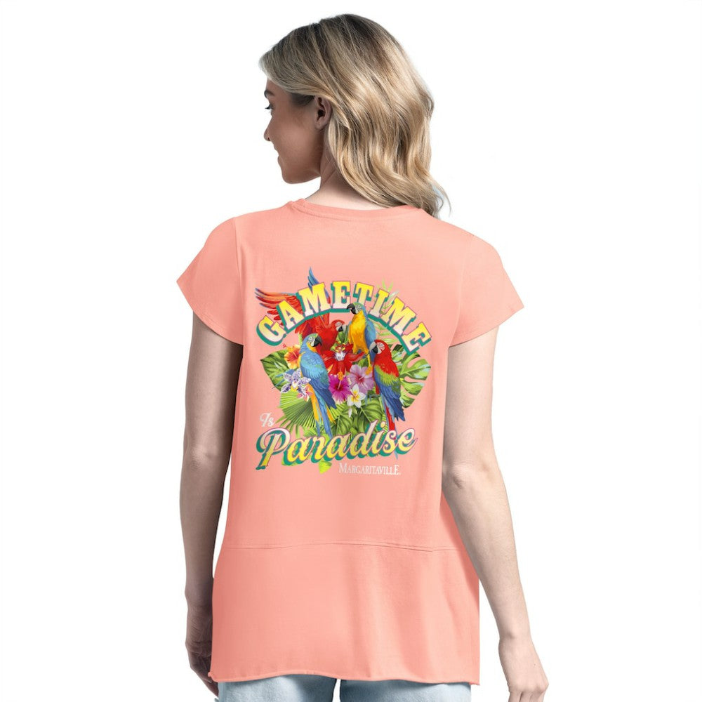 Philadelphia Phillies Margaritaville Women's Gametime is Paradise T-Shirt - Orange T-shirts
