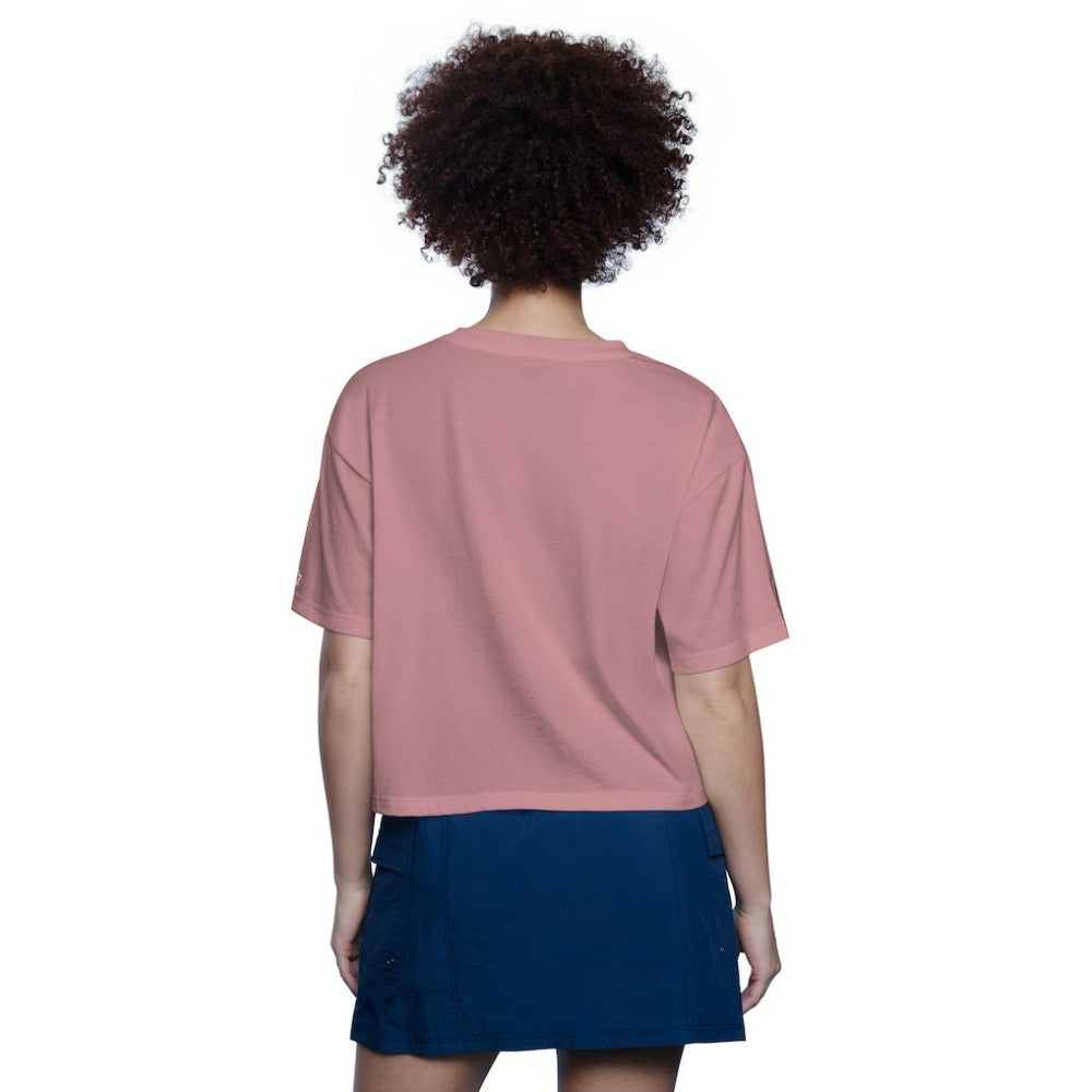 Baltimore Orioles Starter Women's Play the Ball Boxy Cropped T-Shirt - Pink T-shirts