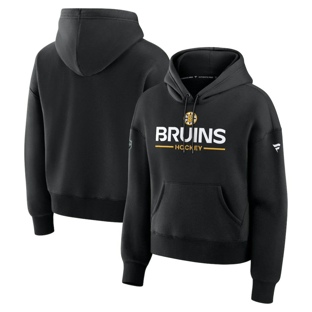 NHL Boston Bruins Fanatics Women's Authentic Pro Primary Pullover Hoodie - Black