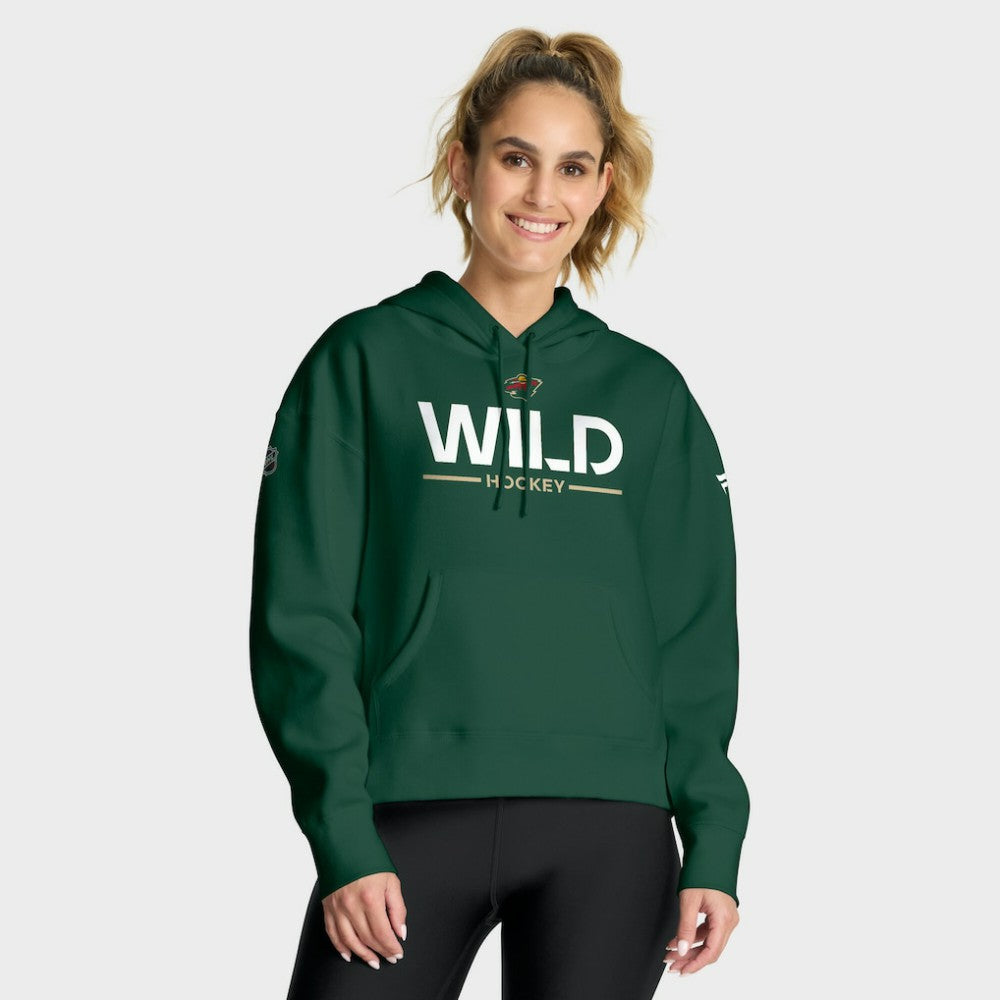 NHL Minnesota Wild Fanatics Women's Authentic Pro Primary Pullover Hoodie - Green