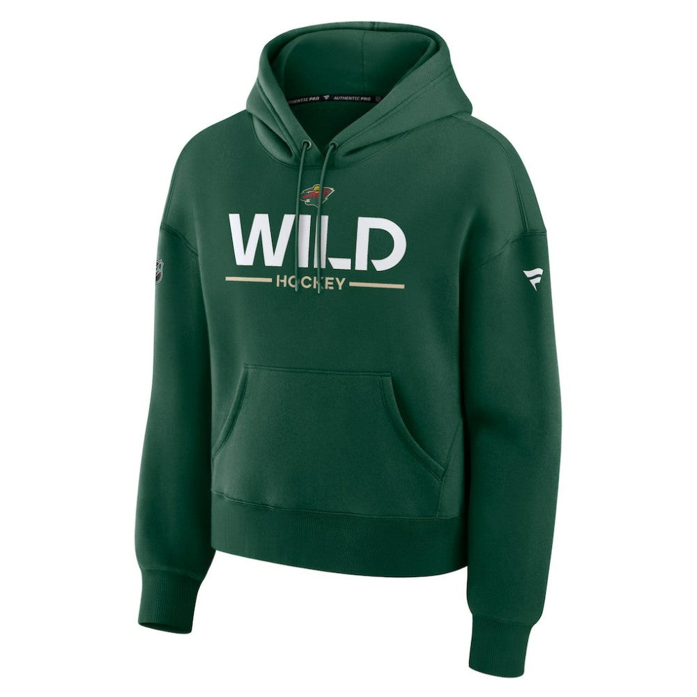 NHL Minnesota Wild Fanatics Women's Authentic Pro Primary Pullover Hoodie - Green