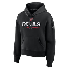 NHL New Jersey Devils Fanatics Women's Authentic Pro Primary Pullover Hoodie - Black