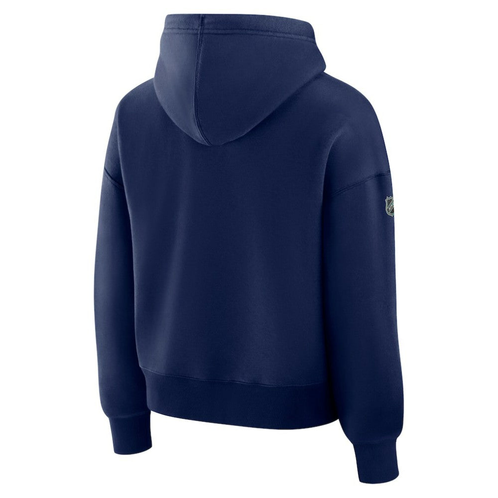 NHL New York Rangers Fanatics Women's Authentic Pro Primary Pullover Hoodie - Navy