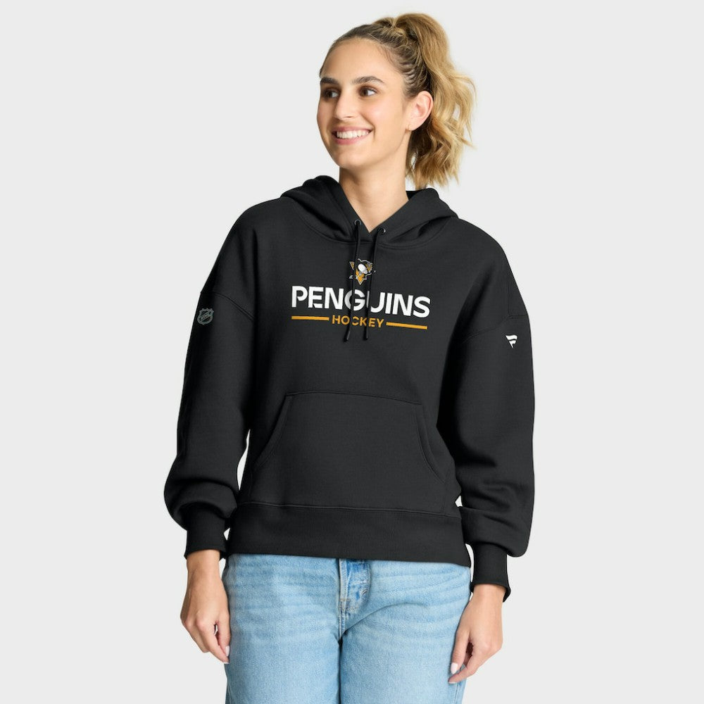 NHL Pittsburgh Penguins Fanatics Women's Authentic Pro Primary Pullover Hoodie - Black