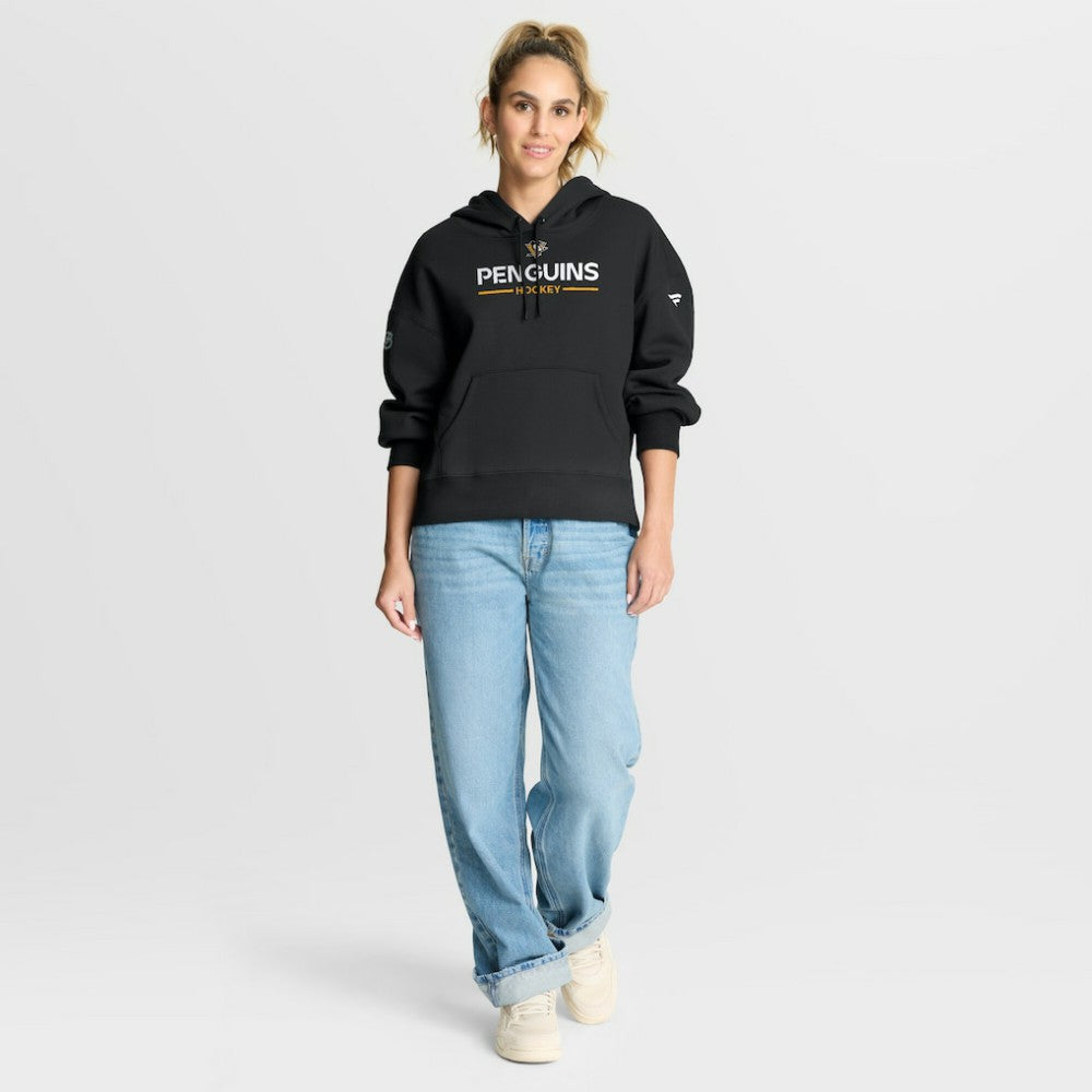 NHL Pittsburgh Penguins Fanatics Women's Authentic Pro Primary Pullover Hoodie - Black