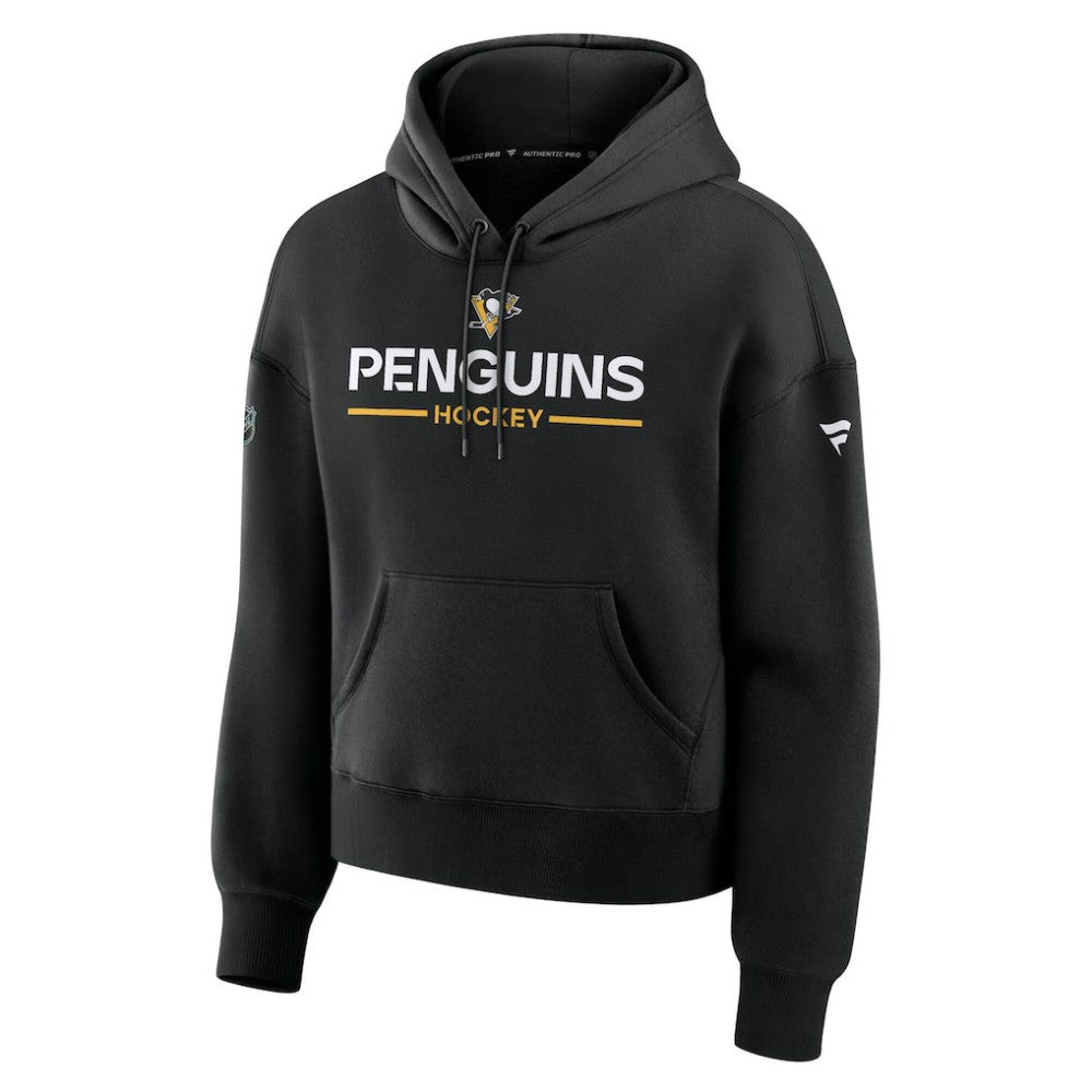 NHL Pittsburgh Penguins Fanatics Women's Authentic Pro Primary Pullover Hoodie - Black