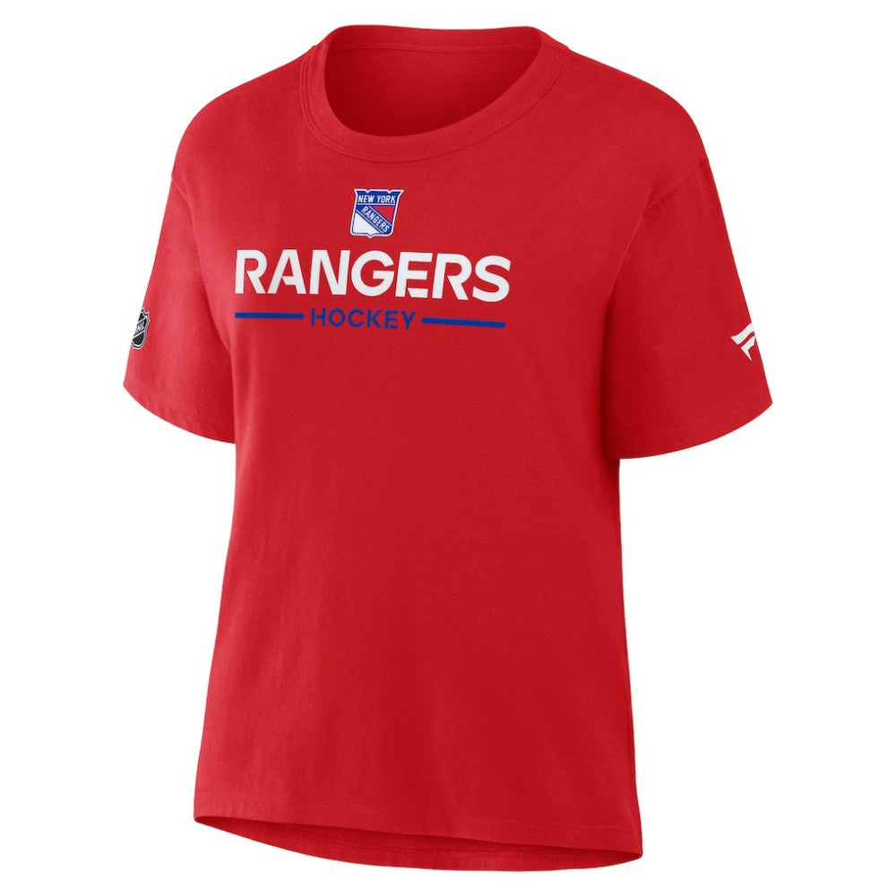 NHL New York Rangers Fanatics Women's Authentic Pro Primary T-Shirt - Red