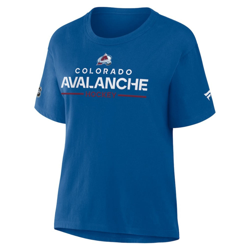 NHL Colorado Avalanche Fanatics Women's Authentic Pro Primary T-Shirt - Blue