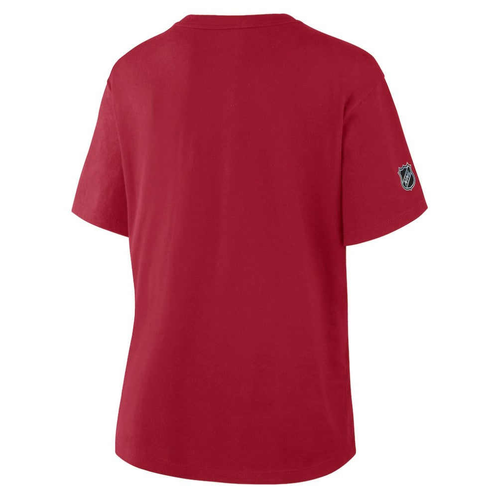 NHL Montreal Canadiens Fanatics Women's Authentic Pro Primary T-Shirt - Red