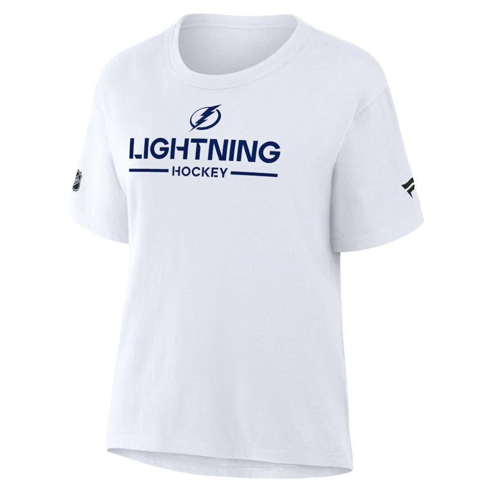 NHL Tampa Bay Lightning Fanatics Women's Authentic Pro Primary T-Shirt - White