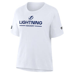 NHL Tampa Bay Lightning Fanatics Women's Authentic Pro Primary T-Shirt - White