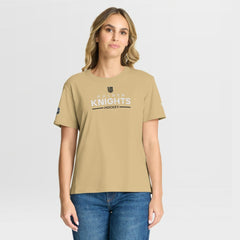 NHL Vegas Golden Knights Fanatics Women's Authentic Pro Primary T-Shirt - Gold