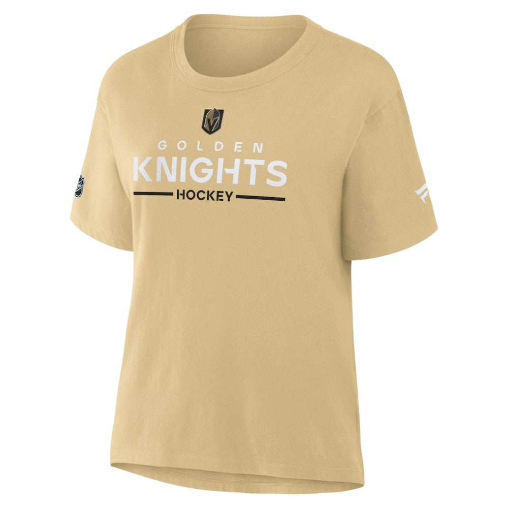 NHL Vegas Golden Knights Fanatics Women's Authentic Pro Primary T-Shirt - Gold