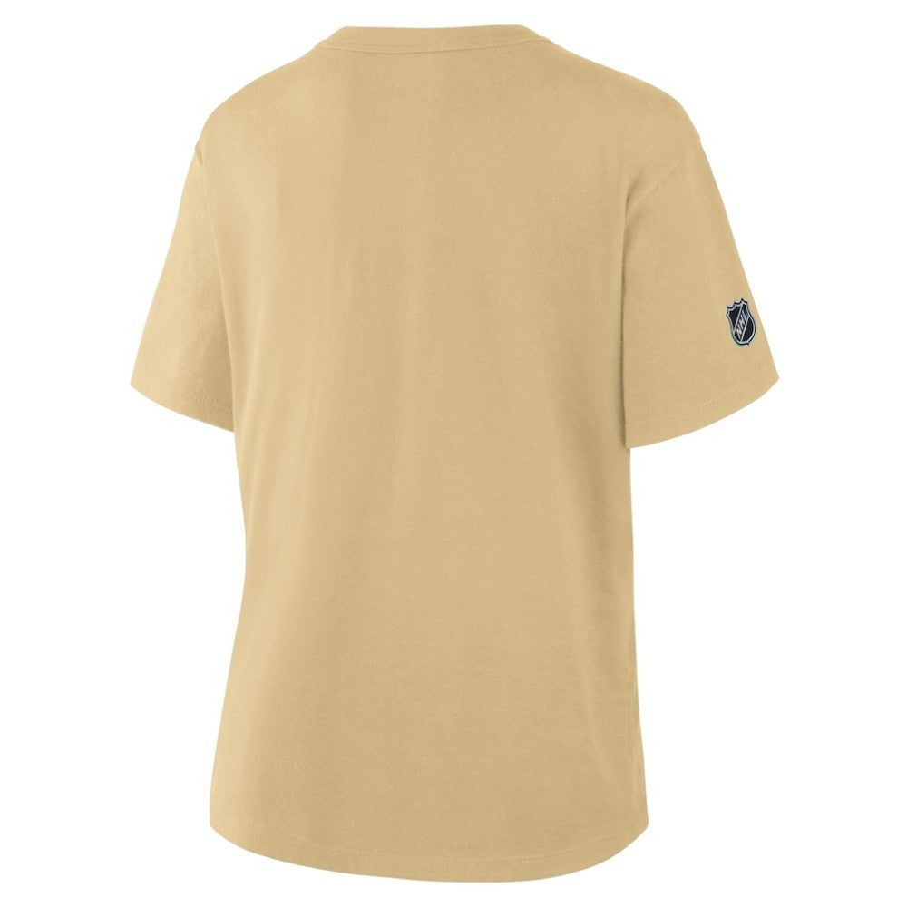 NHL Vegas Golden Knights Fanatics Women's Authentic Pro Primary T-Shirt - Gold