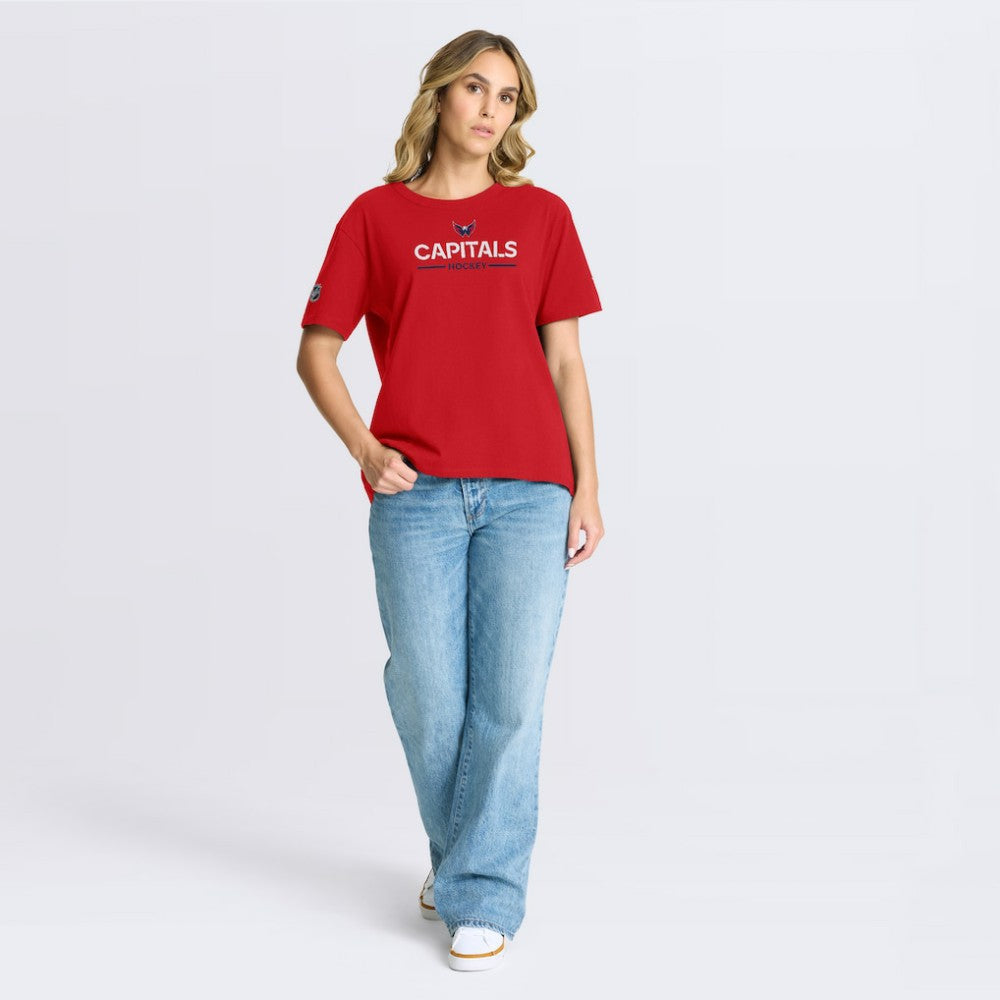 NHL Washington Capitals Fanatics Women's Authentic Pro Primary T-Shirt - Red