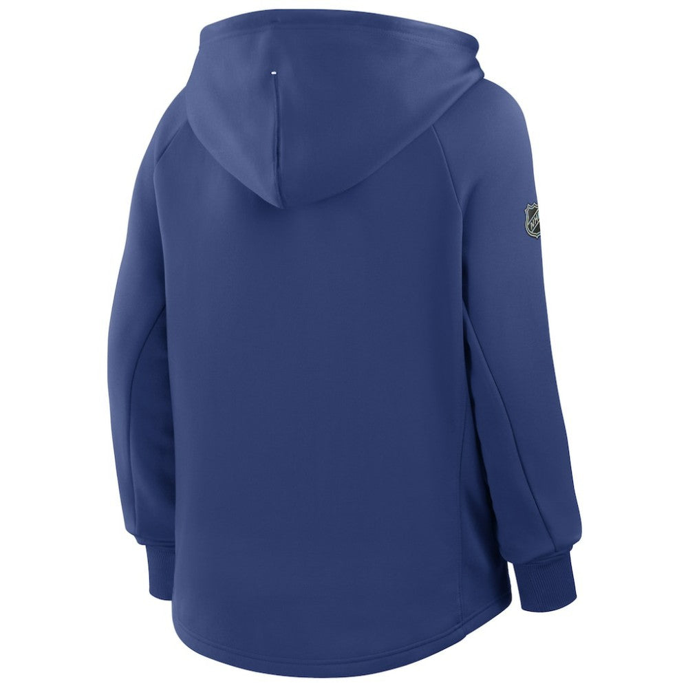 NHL Tampa Bay Lightning Fanatics Women's Authentic Pro Rink Raglan Full-Zip Hoodie - Blue