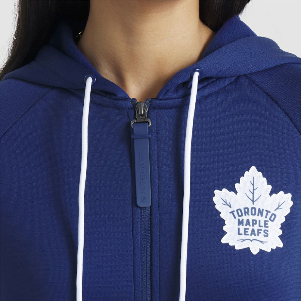 NHL Toronto Maple Leafs Fanatics Women's Authentic Pro Rink Raglan Full-Zip Hoodie - Blue