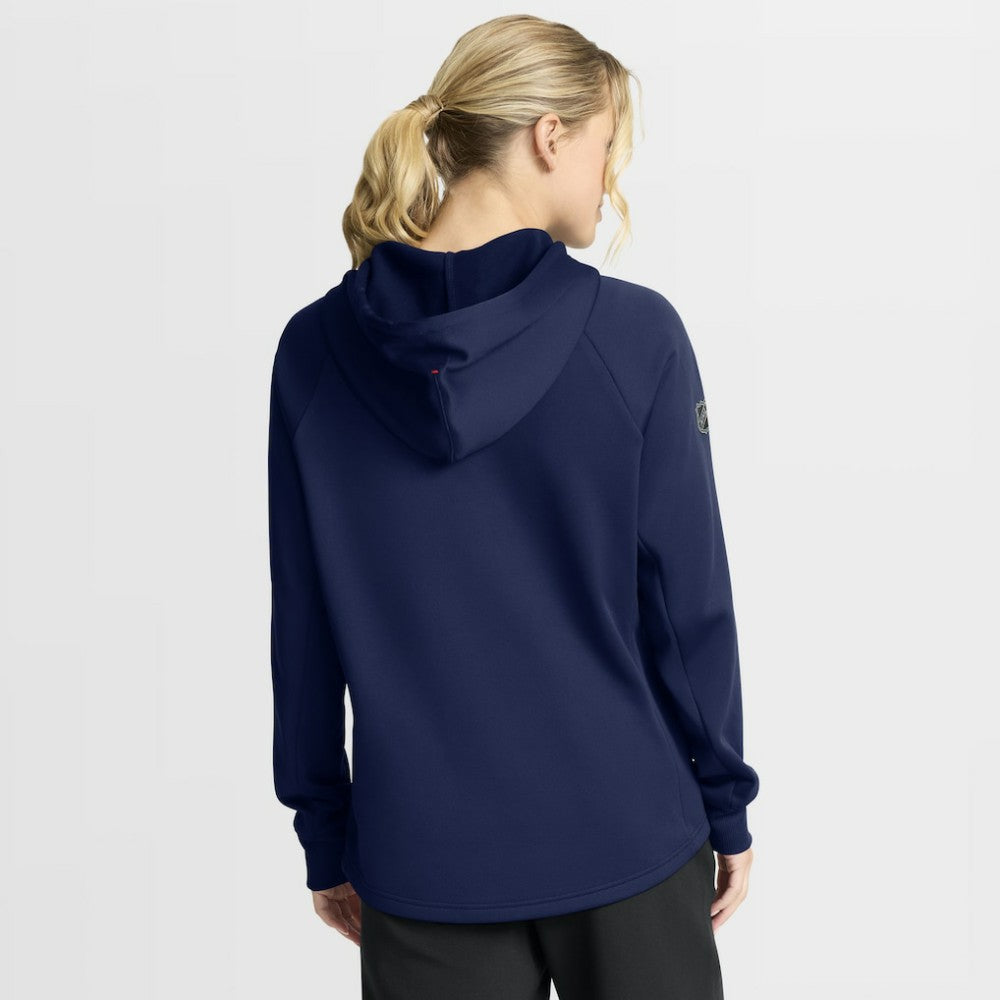 NHL New York Rangers Fanatics Women's Authentic Pro Rink Raglan Full-Zip Hoodie - Navy