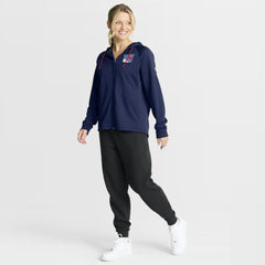 NHL New York Rangers Fanatics Women's Authentic Pro Rink Raglan Full-Zip Hoodie - Navy