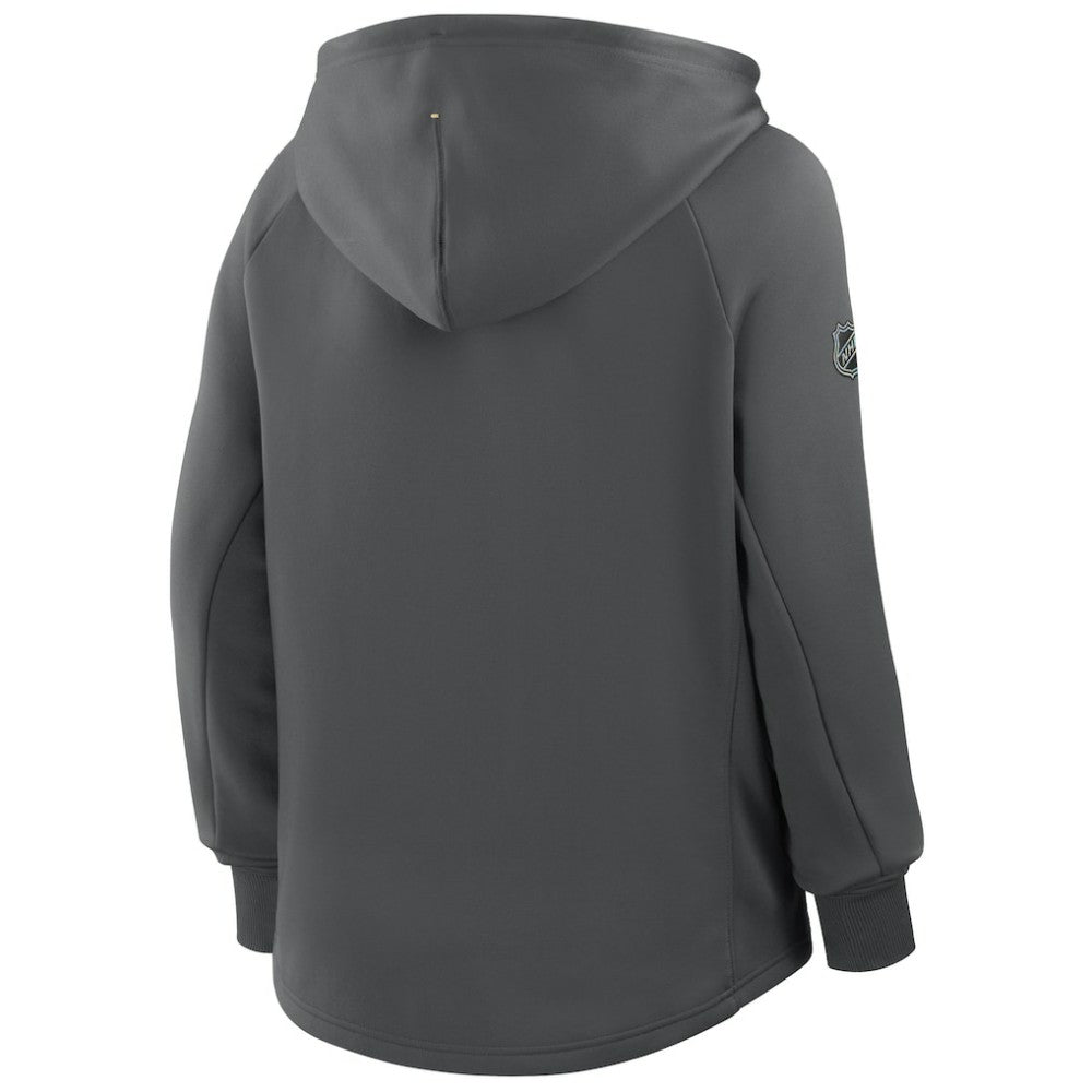 NHL Vegas Golden Knights Fanatics Women's Authentic Pro Rink Raglan Full-Zip Hoodie - Black