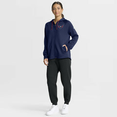 NHL Washington Capitals Fanatics Women's Authentic Pro Rink Raglan Full-Zip Hoodie - Navy
