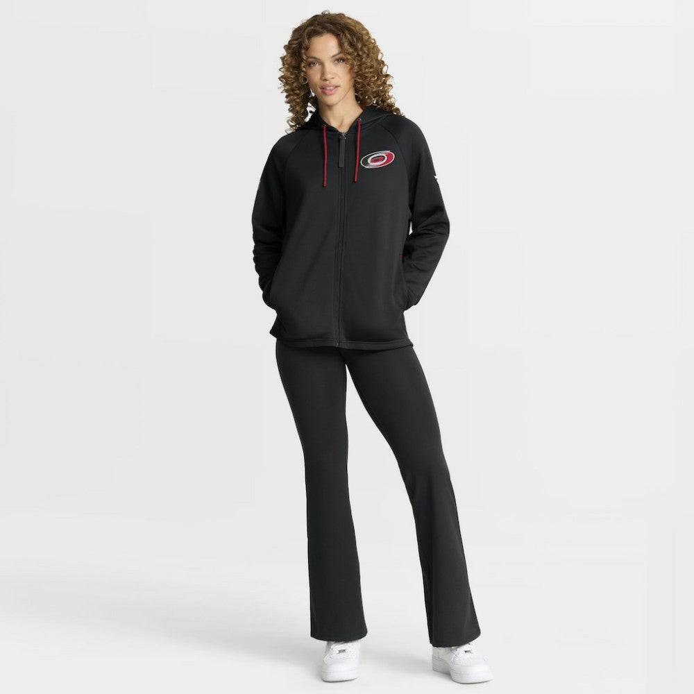 NHL Carolina Hurricanes Fanatics Women's Authentic Pro Rink Raglan Full-Zip Hoodie - Black