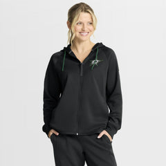 NHL Dallas Stars Fanatics Women's Authentic Pro Rink Raglan Full-Zip Hoodie - Black