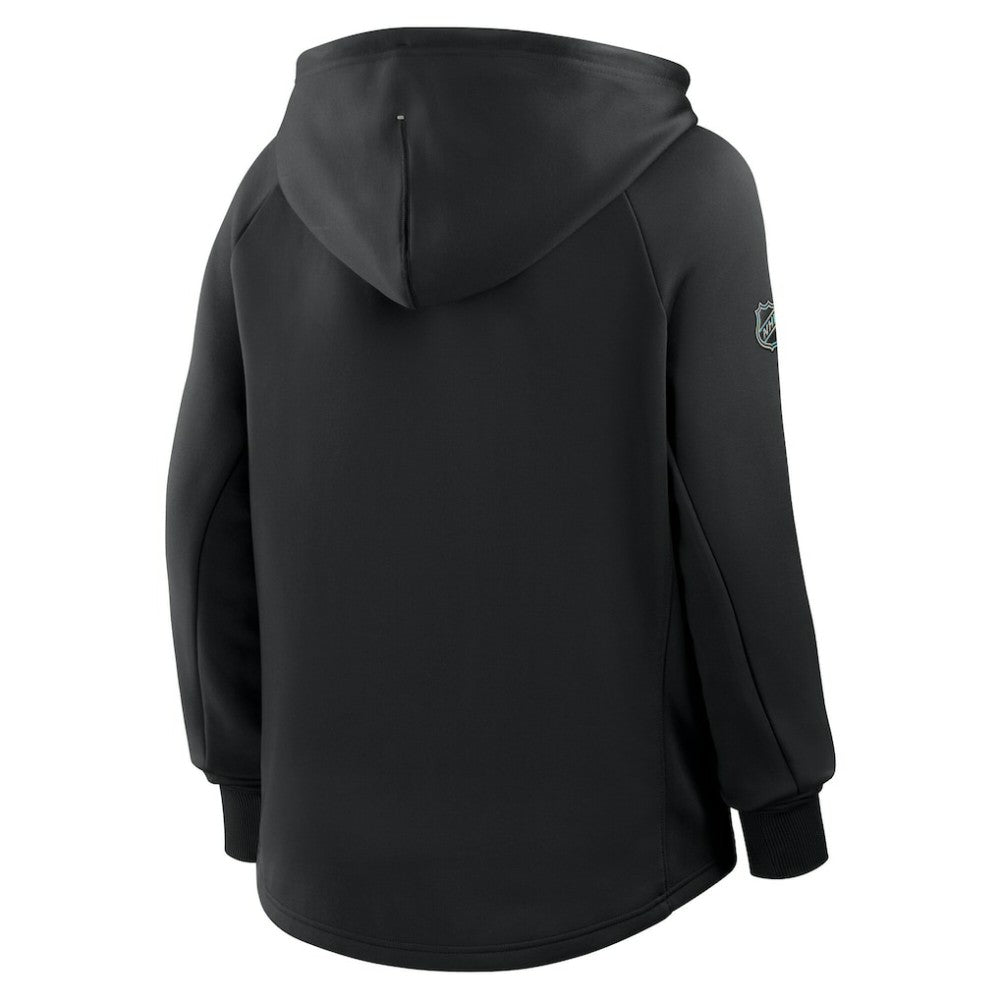 NHL Los Angeles Kings Fanatics Women's Authentic Pro Rink Raglan Full-Zip Hoodie - Black
