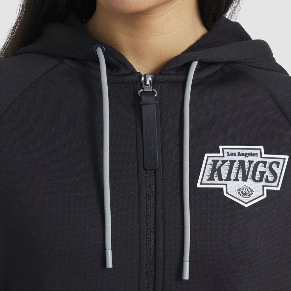 NHL Los Angeles Kings Fanatics Women's Authentic Pro Rink Raglan Full-Zip Hoodie - Black