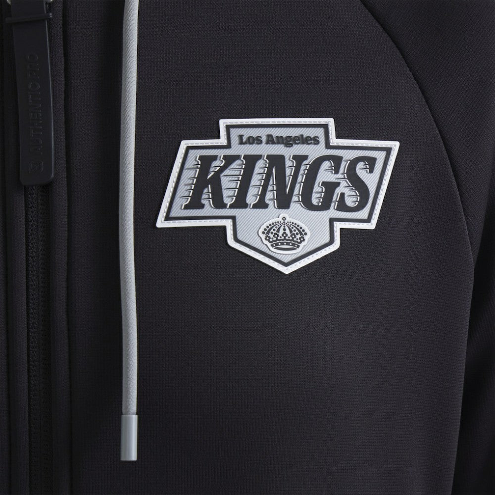 NHL Los Angeles Kings Fanatics Women's Authentic Pro Rink Raglan Full-Zip Hoodie - Black
