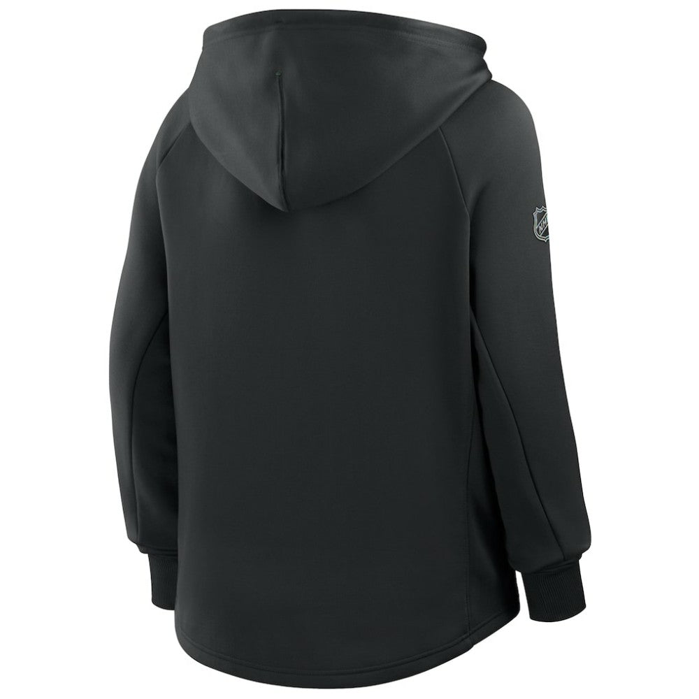 NHL Minnesota Wild Fanatics Women's Authentic Pro Rink Raglan Full-Zip Hoodie - Black