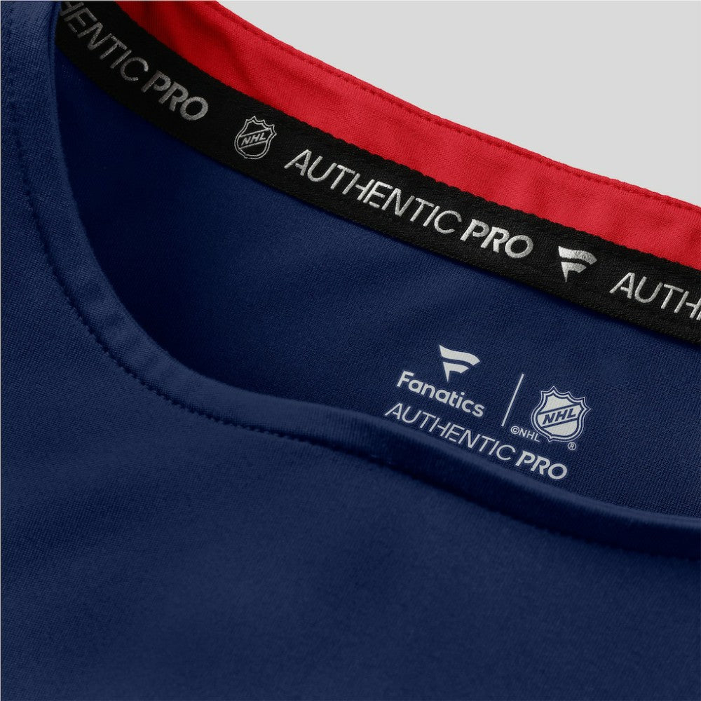 NHL New York Rangers Fanatics Women's Authentic Pro Rink Tech T-Shirt - Navy