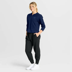 NHL Toronto Maple Leafs Fanatics Women's Authentic Pro Road Tri-Blend Quarter-Zip Hoodie - Navy