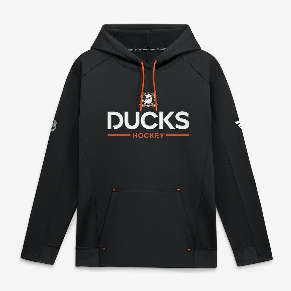 NHL Anaheim Ducks Fanatics Authentic Pro Rink Hoodie - Black